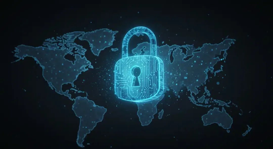 Candado digital en una red blockchain, representando la seguridad de activos digitales en Estados Unidos.