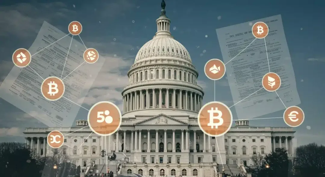 Representación visual del impacto de la Blockchain Innovation Act en el ecosistema cripto de Estados Unidos.