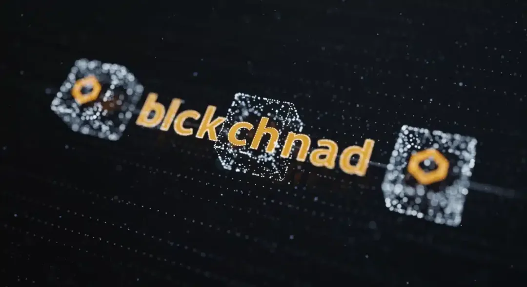 Detalle de un libro mayor de blockchain con bloques de transacciones seguras.