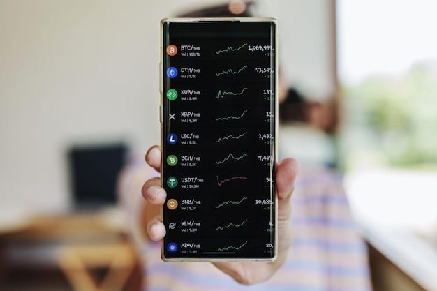 A close-up shot of a smartphone displaying a Solana DeFi lending platform's interface, highlighting the competitive interest rates and easy-to-use design.