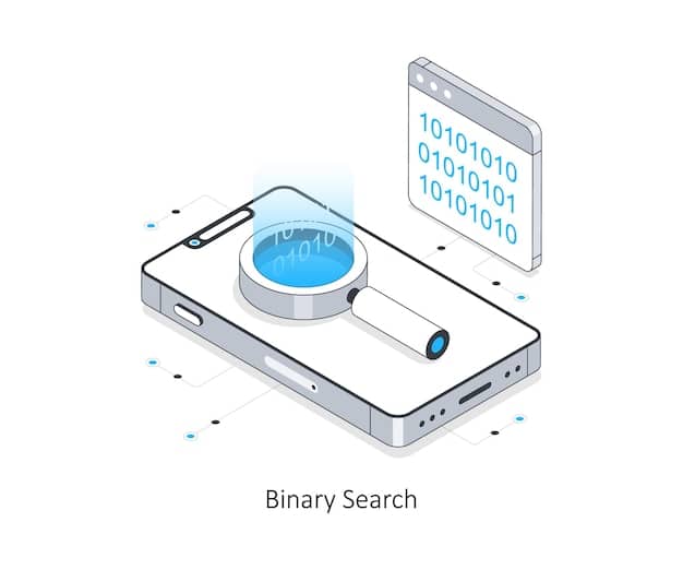 An illustration depicting a magnifying glass examining lines of smart contract code on a screen. The image should visually represent the meticulous process of identifying vulnerabilities and security flaws within the code. The screen should display snippets of Solidity or Rust code, commonly used in Solana smart contracts.