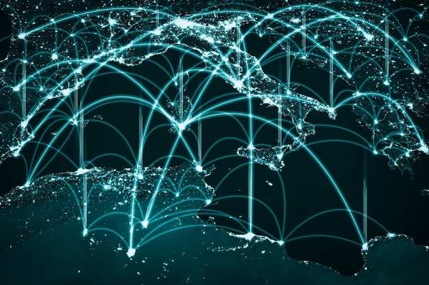 A graphical representation of data flowing through the Pyth network, showcasing the aggregation of information from multiple sources into a single, reliable price feed.
