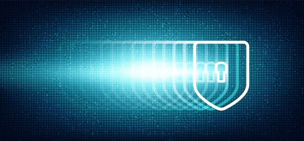 A graphic depicting a shield protecting digital assets, symbolizing the protection offered by DeFi insurance protocols.