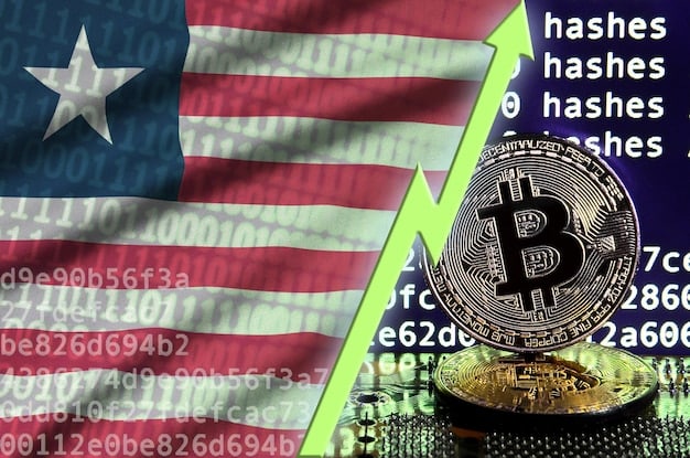 A visual representation of Solana's blockchain, showing high transaction throughput and low fees, with the US flag subtly incorporated.