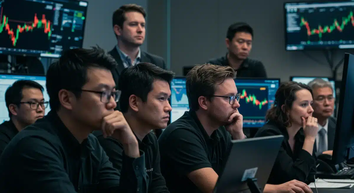 Inversores analizando datos de mercado NFT