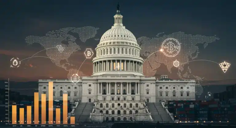 Balanza comercial de EE. UU. en 2026 y el impacto de las criptomonedas en la reducción de costos transfronterizos.