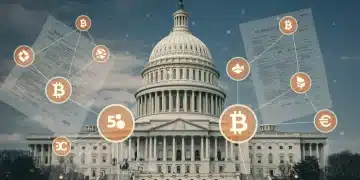 Representación visual del impacto de la Blockchain Innovation Act en el ecosistema cripto de Estados Unidos.