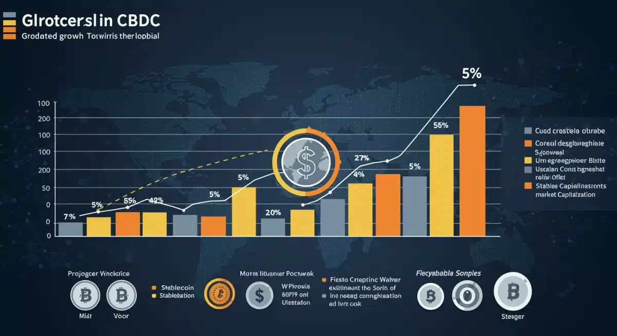 Proyección del impacto de la CBDC en el mercado de stablecoins