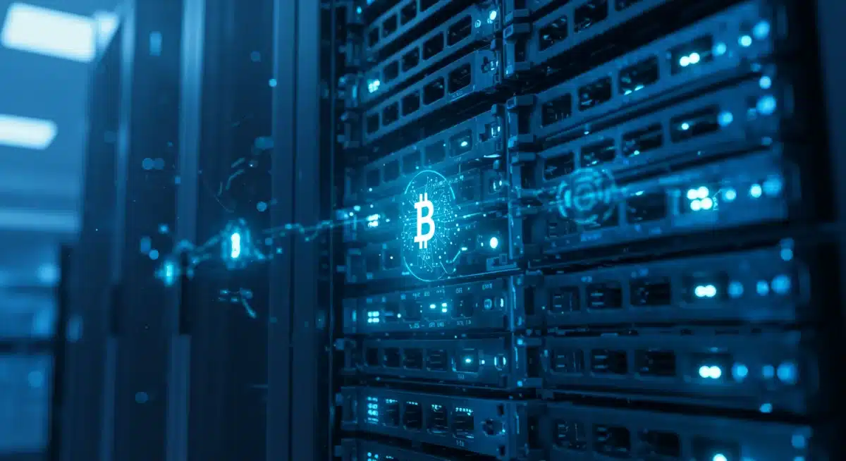 Infraestructura tecnológica: Servidores blockchain en empresas estadounidenses.