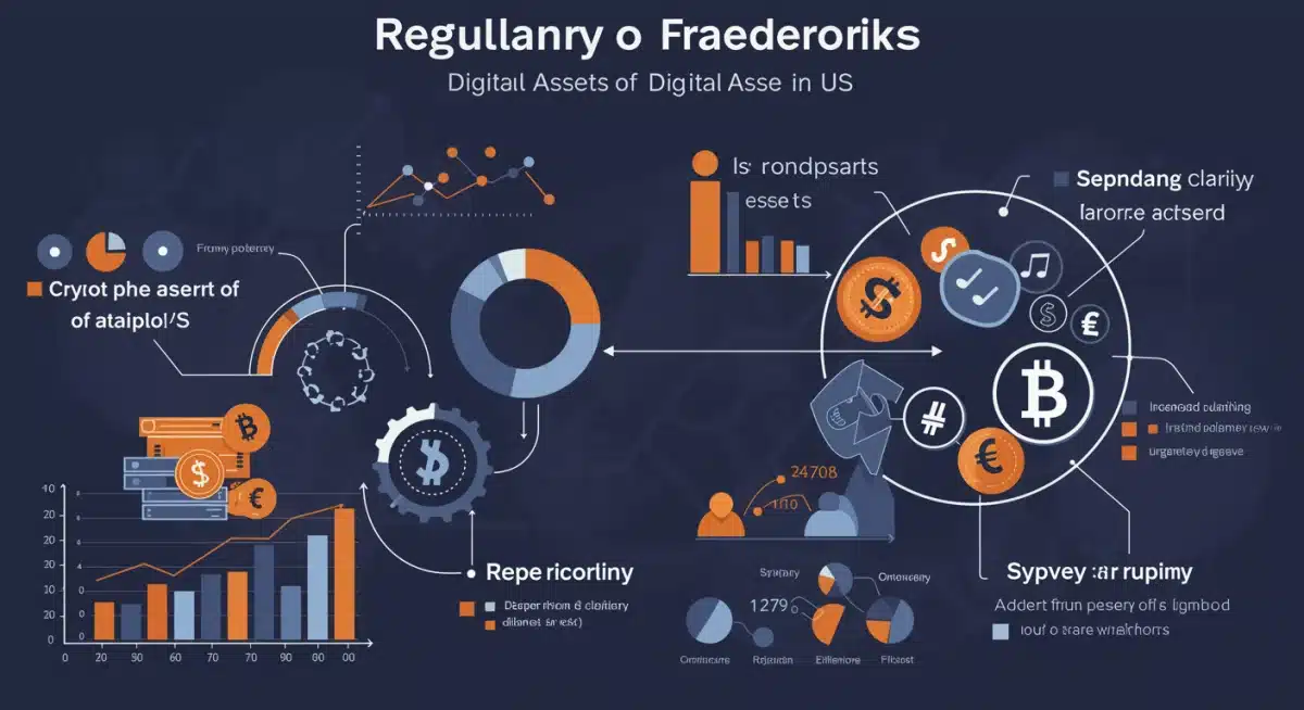 Gráfico mostrando la evolución de la regulación cripto en EE. UU. y su impacto en la adopción institucional.