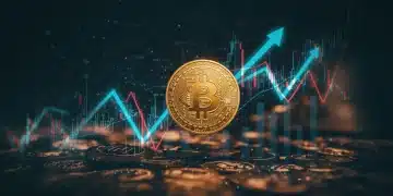 Gráfico digital mostrando la resiliencia del mercado cripto en EE. UU. frente a una posible recesión económica en 2026.