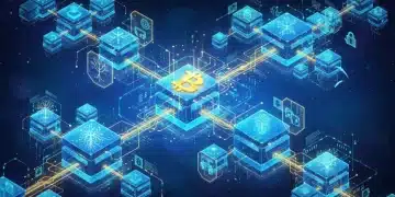 Bitcoin: Capas de Seguridad, Validación y Pruebas de Trabajo Explicadas Ilustración de las capas de seguridad de Bitcoin: validación, Merkle Trees y prueba de trabajo.